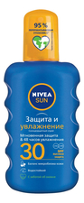 NIVEA Солнцезащитный спрей для тела Защита и увлажнение SUN SPF30 200мл