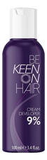 KEEN Крем-окислитель для волос, бровей и ресниц Cream Developer 9%