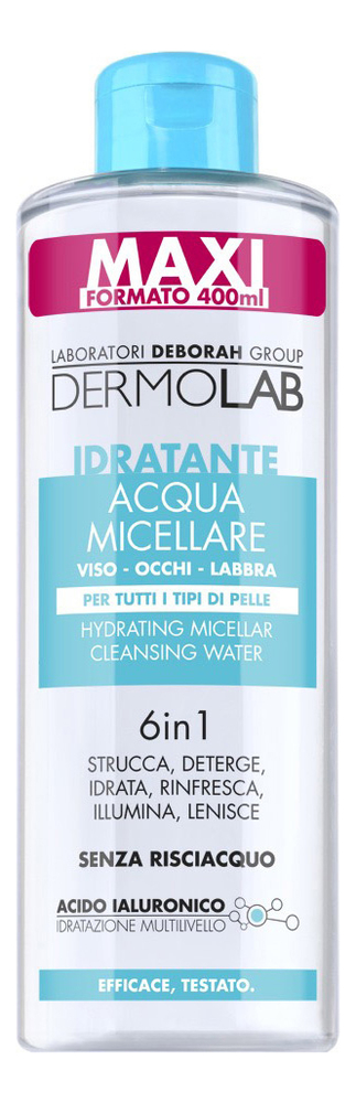 Увлажняющая мицеллярная вода для лица Dermolab Hydrating Micellar Cleansing Water 6 in 1 400мл