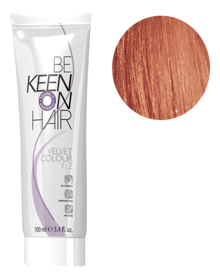 Стойкая крем-краска для волос без аммиака Velvet Color 100мл: 9.44 Hellblond Kupfer Inten