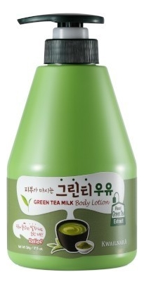 Лосьон для тела с ароматом зеленого чая Kwailnara Green Tea Milk Body Lotion 560г