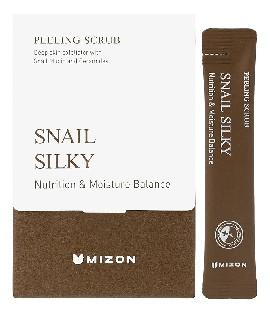 Пилинг-скраб для лица с муцином улитки Snail Silky Peeling Scrub 24*7г скраб и пилинг для лица snail silky peeling scrub mizon