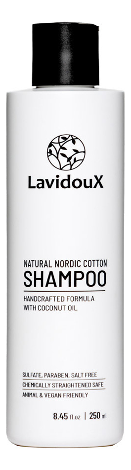 Шампунь для волос с экстрактом скандинавского хлопка Natural Nordic Cotton Shampoo 250мл