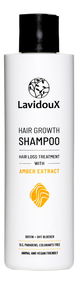 Шампунь для роста волос с экстрактом янтаря Hair Growth Shampoo 250мл