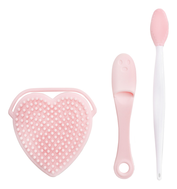 Набор силиконовых щеток для чистки лица губ и тела