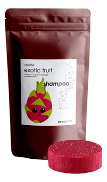 Твердый шампунь для объема волос с экстрактом питахайи Exotic Fruit Shampoo 58г
