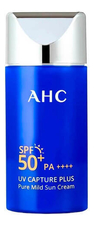 AHC Легкий солнцезащитный крем для лица UV Capture Plus Pure Mild Sun Cream SPF50+ PA++++ 50мл
