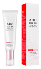 AHC Тонизирующий крем с экстрактом розы Safe On Tone Up Sun Serum SPF50+ PA++++ 50мл