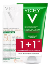 Vichy Набор для лица (солнцезащитный флюид Capital Ideal Soleil SPF50+ 40мл + гель очищающий Normaderm Phytosolution 50мл)