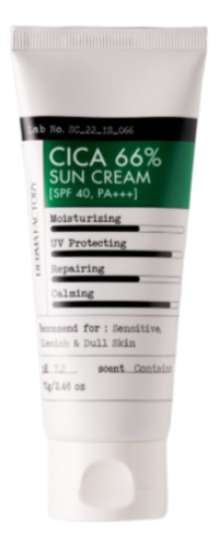 Солнцезащитный крем с экстрактом центеллы азиатской Cica 66% Sun Cream SPF40 PA+++: Крем 70г