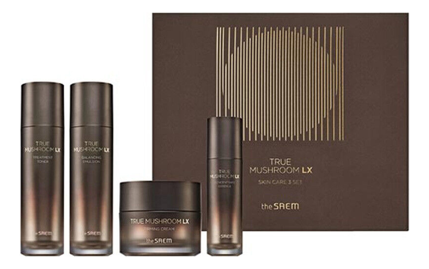 Набор для лица True Mushroom LX Skin Care (тонер 120мл + эмульсия 115мл + крем 50мл + эссенция 50мл)