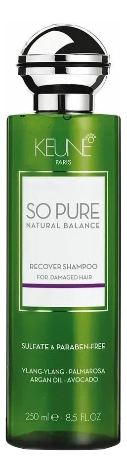 Шампунь для волос Восстанавливающий So Pure Recover Shampoo: Шампунь 250мл шампунь для волос освежающий so pure cooling shampoo шампунь 250мл