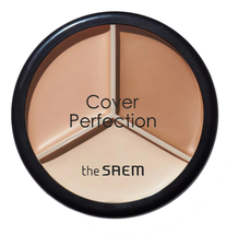 The Saem Консилер для лица Cover Perfection Triple Pot Concealer 2*4,5г + 4,1г