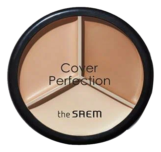 Консилер для лица Cover Perfection Triple Pot Concealer 2*4,5г + 4,1г: 02 Contour Beige