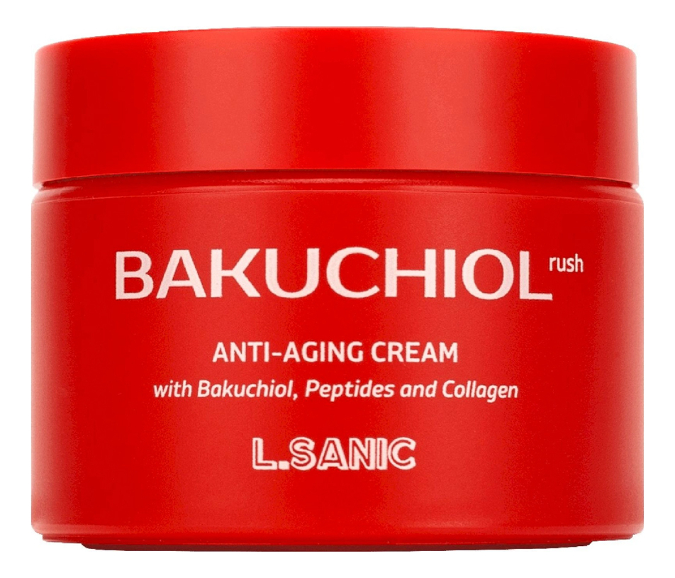 Антивозрастной крем с бакучиолом, пептидами и коллагеном Bakuchiol Rush Anti-Aging Cream 50мл