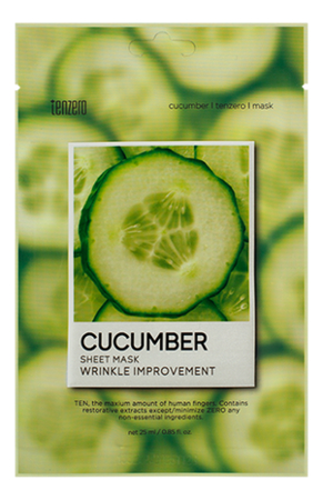 Тканевая маска для лица с экстрактом огурца Cucumber Sheet Mask 25мл