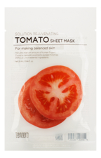 TENZERO Тканевая маска для лица с экстрактом томата Solution Rejuvenating Tomato Sheet Mask 25мл