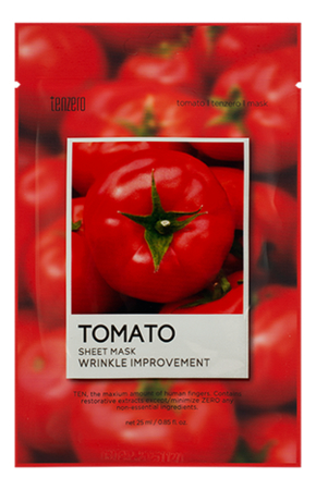 Тканевая маска для лица с экстрактом томата Tomato Sheet Mask 25мл тканевая маска для лица с экстрактом томата facial sheet mask tomato revitalizing 25мл