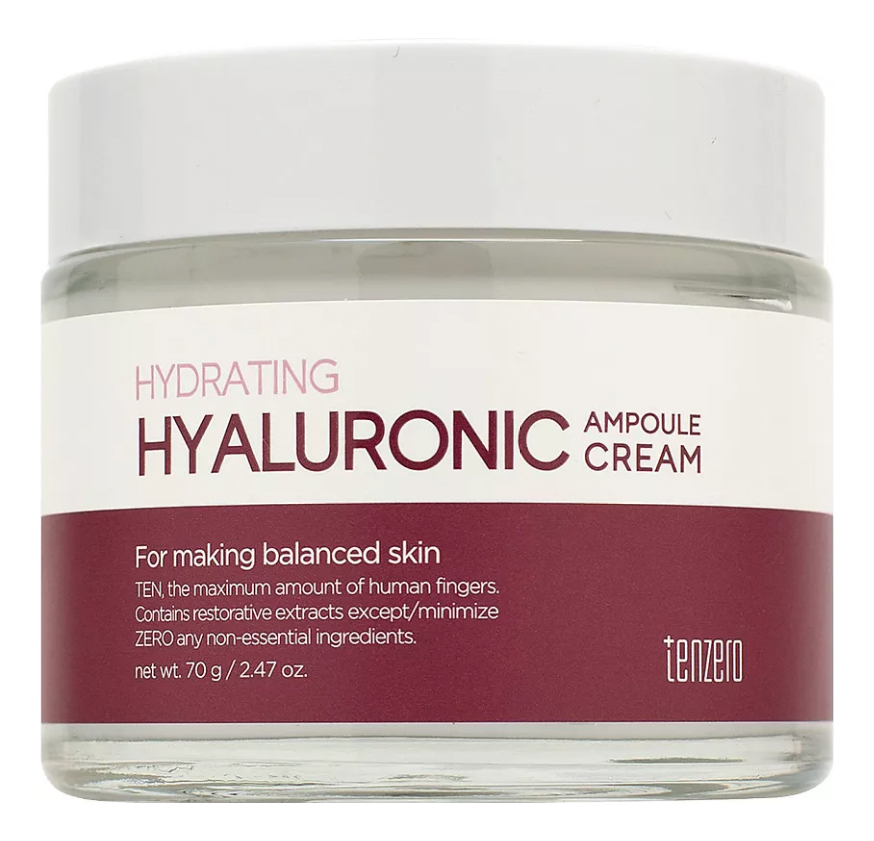 Ампульный крем для лица шеи и зоны декольте с гиалуроновой кислотой Hydrating Hyaluronic Ampoule Cream 70г