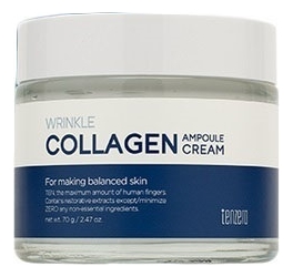 Ампульный крем для лица, шеи и зоны декольте с коллагеном Wrinkle Collagen Ampoule Cream 70г