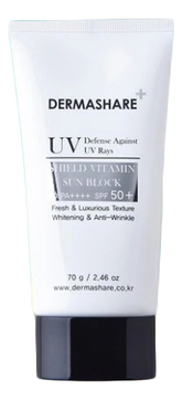 Солнцезащитная эмульсия с комплексом витаминов UV Shield Vitamin Sun Block SPF50+ PA++++ 70г