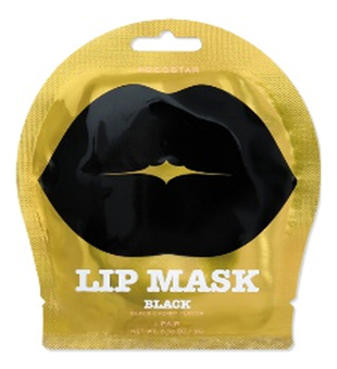 Успокаивающая гидрогелевая маска для губ с экстрактом черники Black Lip Mask