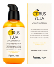 Farm Stay Освежающая сыворотка для лица с экстрактом юдзу Citrus Yuja Vitalizing Serum 100мл