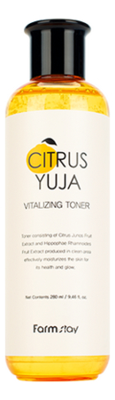 Освежающий тонер для лица с экстрактом юдзу Citrus Yuja Vitalizing Toner 280мл тонер для лица farmstay тонер для лица освежающий с экстрактом юдзу citrus yuja