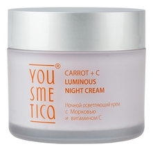 Yousmetica Ночной осветляющий крем с морковью и витамином С Carrot + C Luminous Night Cream 50г