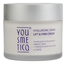 Yousmetica Антивозрастной активный лифтинг-крем с гиалуроновой кислотой и DMAE Hyaluronic DMAE Lift & Firm Cream 50г