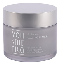 Yousmetica Грязевая маска с минералами мертвого моря Anti Acne Clay Facial Mask 60г