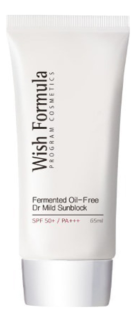 Солнцезащитный крем для лица Fermented Oil-Free Dr Mild Sunblock SPF50+ PA+++ 65мл
