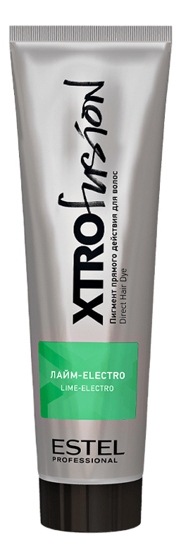 Пигмент прямого действия для волос Xtro Fusion 100мл: Лайм electro