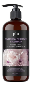 Парфюмерный шампунь для волос с ароматом белого мускуса Nature & Perfume Shampoo White Musk