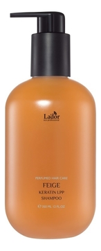 Парфюмерный шампунь для волос с кератином Keratin LPP Shampoo Feige