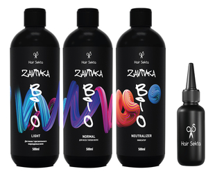 Набор для завивки волос Bio Zavivka (Light 500мл + Normal 500мл + Neutralizer 500мл + флакон с аппликатором 100мл)