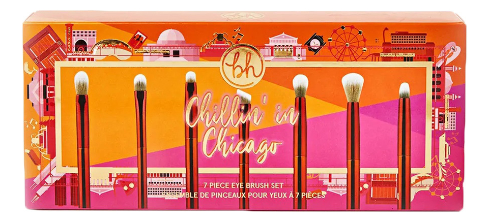 Набор кистей для макияжа Chillin In Chicago Eye Brush 7шт набор кистей для глаз bh chillin in chicago 1 шт