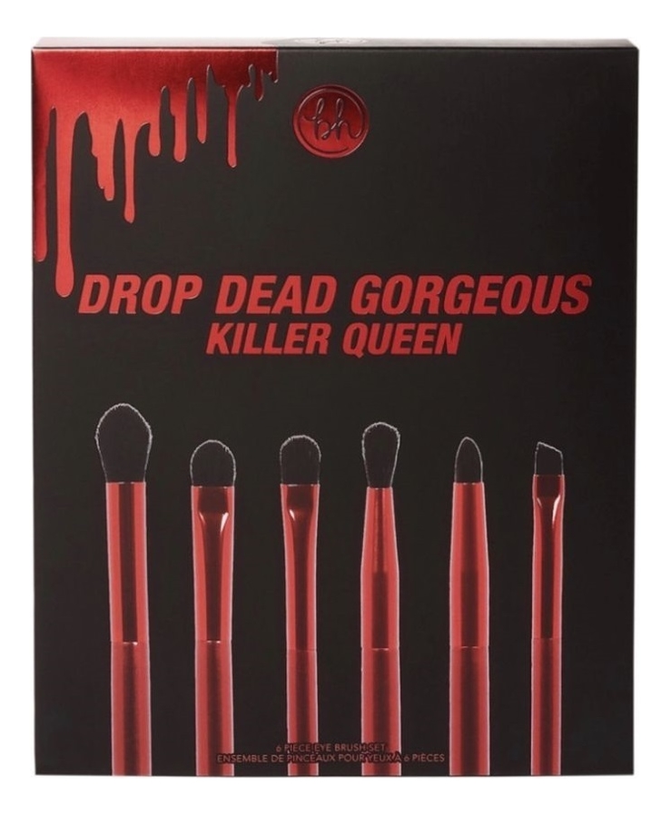 

Набор кистей для макияжа глаз с косметичкой Drop Dead Gorgeous Killer Queen 6шт