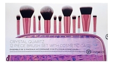 BH Cosmetics Набор кистей для макияжа с косметичкой Crystal Quartz 12шт