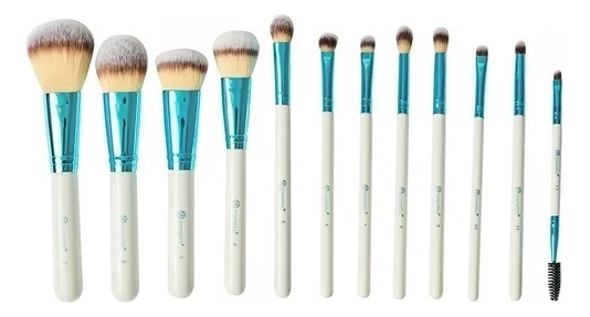 Набор кистей для макияжа с косметичкой Poolside Chic 12шт