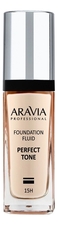 Aravia Тональный крем для увлажнения и естественного сияния кожи лица Perfect Tone Foundation Fluid 30мл