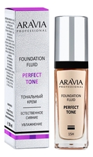Aravia Тональный крем для увлажнения и естественного сияния кожи лица Perfect Tone Foundation Fluid 30мл