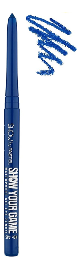 Гелевый карандаш для глаз Show Your Game Waterproof Gel Eye Pencil 0,28г: 413 Синий