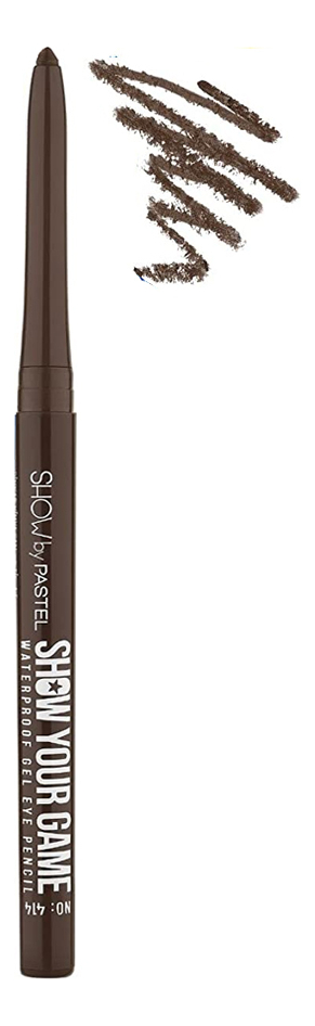 Гелевый карандаш для глаз Show Your Game Waterproof Gel Eye Pencil 0,28г: 414 Коричневый