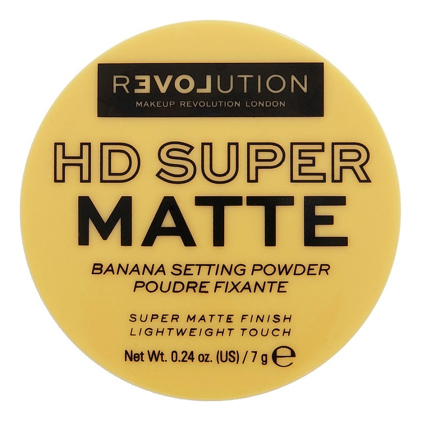 Рассыпчатая пудра для лица HD Super Matte Setting Banana Powder 7г рассыпчатая пудра для лица hd super matte setting banana powder 7г