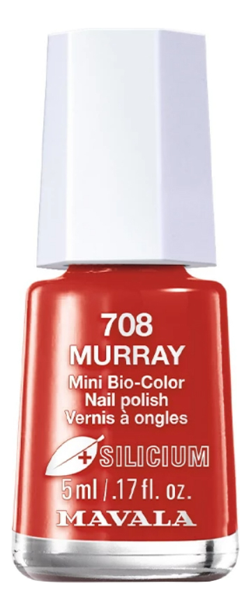 Лак для ногтей с кремнием Silicium Nail Color 5мл: 708 Murrey