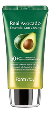 Farm Stay Солнцезащитный крем для лица с экстрактом авокадо Real Avocado Essential Sun Cream SPF50+ PA++++ 70г