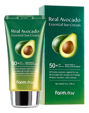 Farm Stay Солнцезащитный крем для лица с экстрактом авокадо Real Avocado Essential Sun Cream SPF50+ PA++++ 70г