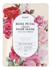 Koelf Маска-шапочка для волос с экстрактом цветков розы Rose Petal Satin Hair Mask 30г