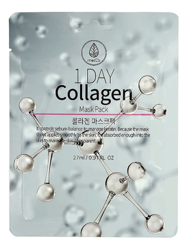 Тканевая маска для лица с коллагеном 1 Day Collagen Mask Pack 27мл